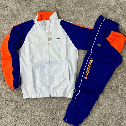 CONJUNTO LACOSTE BLANCO / NARANJA / AZUL CONTRAREEMBOLSO